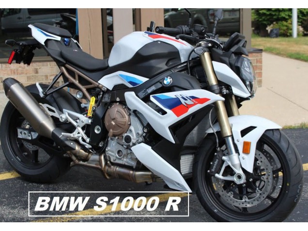 BMW S1000R Motorrad Verkleidung 2021-2025 - Weiss Blau Rot