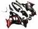 Suzuki GSX600F/GSX750F Motorrad Verkleidung 2004-2006 - Glanzendes Schwarz Rot Flamme