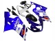 Suzuki GSXR 600 / GSXR 750 Motorrad Verkleidung Kit 2004-2005 - Weiss Blau Schwarz Rot