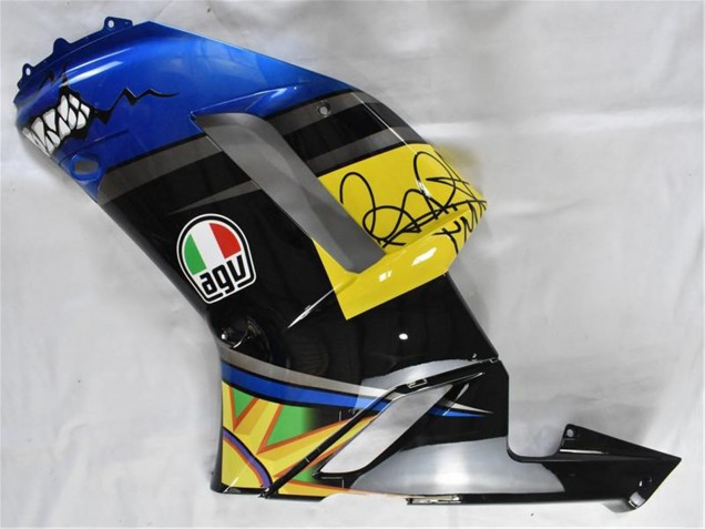 Kawasaki ZX6R Motorrad Verkleidung 2007-2008 - Blau Hai