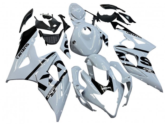 Suzuki GSXR 1000 Motorrad Verkleidung 2005-2006 - Weiss Schwarz