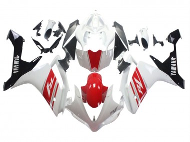 Yamaha YZF 1000 R1 Motorrad Verkleidung 2007-2008 - Weiss Rot Schwarz