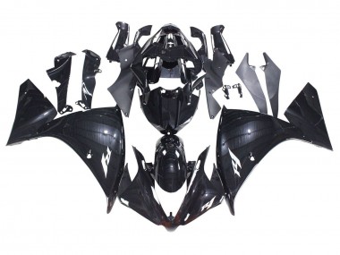 Yamaha YZF 1000 R1 Motorrad Verkleidung 2012-2014 - Glanzendes Schwarz