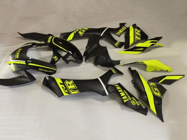 Yamaha YZF 1000 R1 Motorrad Verkleidung 2020-2025 - Glanzendes Schwarz Fluoreszierendes Gelb