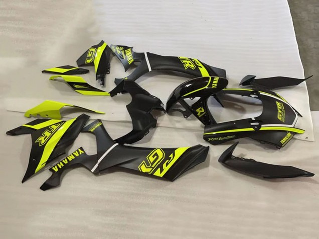 Yamaha YZF 1000 R1 Motorrad Verkleidung 2020-2025 - Glanzendes Schwarz Fluoreszierendes Gelb