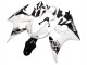 Yamaha YZF R6 Motorrad Verkleidung 2003-2004 - Weiss Glanzendes Schwarz
