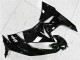 Kawasaki ZX6R Motorrad Verkleidung 2009-2012 - Glanzendes Schwarz Weiss Ninja