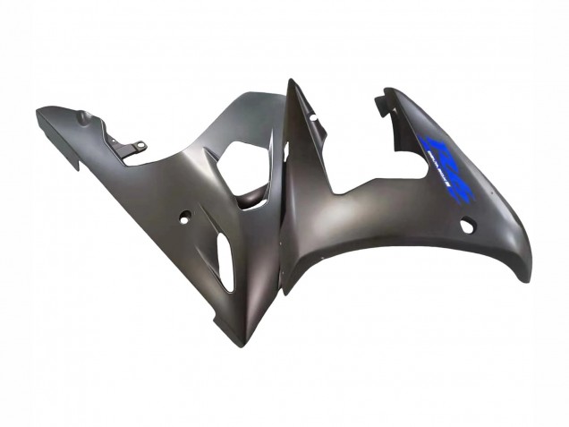Yamaha YZF R6 Motorrad Verkleidung 2003-2004 - Matt Schwarz Blau