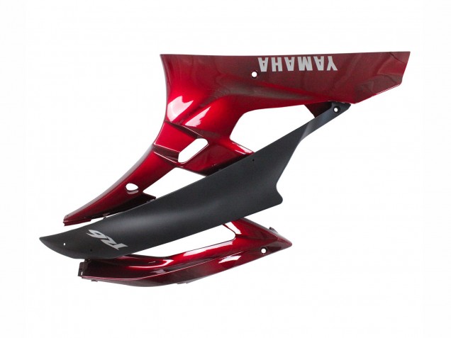 Yamaha YZF 600 R6 Motorrad Verkleidung 2006-2007 - Rot Matt Schwarz