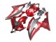 Yamaha YZF 600 R6 Motorrad Verkleidung 2008-2016 - Rot Grau