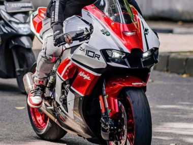 Kawasaki ZX10R Motorrad Verkleidung 2021-2025 - Weiss Rot Schwarz