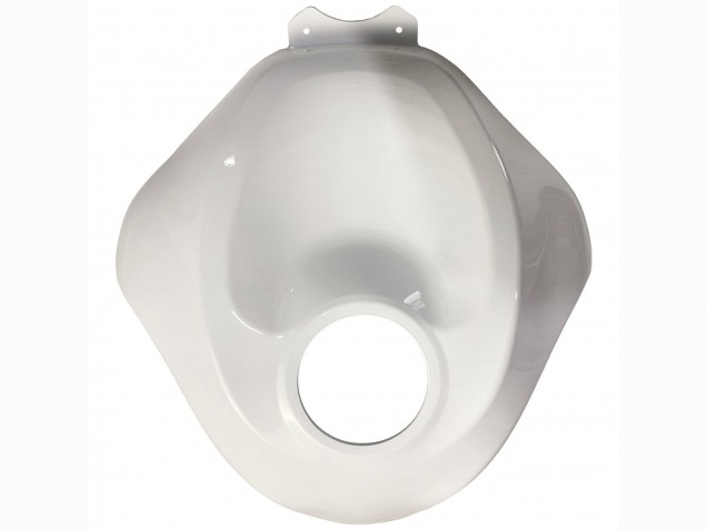 Kawasaki ZX6R Motorrad Verkleidung 2019-2022 - Weiss Schwarz Carbonfaser