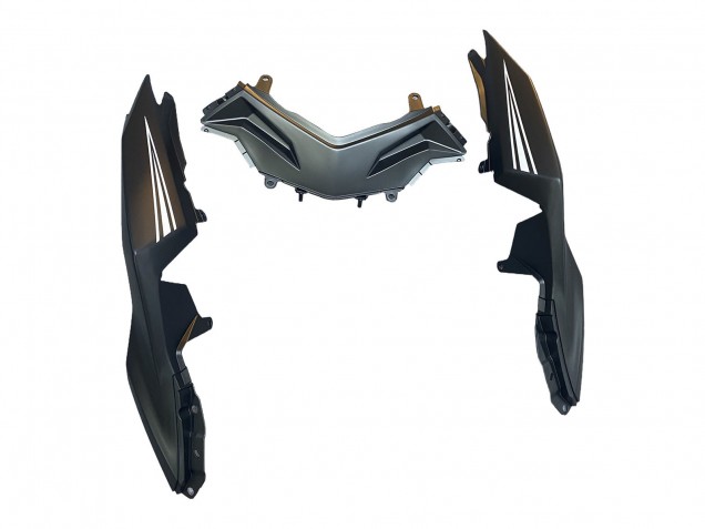 Kawasaki EX300 Motorrad Verkleidung 2013-2024 - Matt Schwarz Weiss Elf Schnee