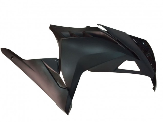 Kawasaki EX300 Motorrad Verkleidung 2013-2024 - Glanzendes Schwarz Matt Schwarz