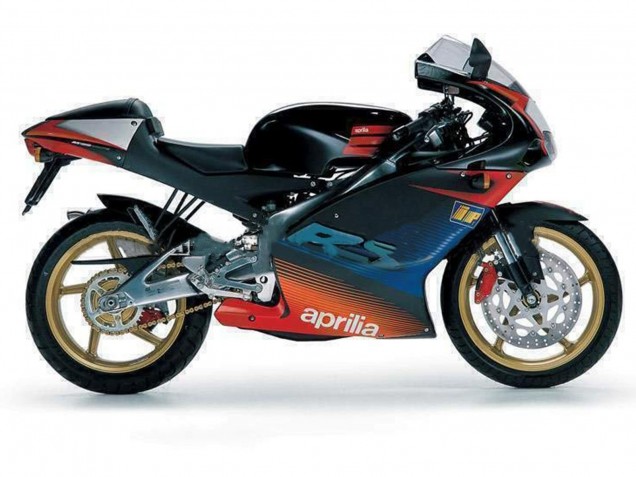 Aprilia RS125 Motorrad Verkleidung 2000-2005 - Schwarz Rot Silber