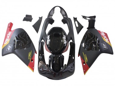 Aprilia RS125 Motorrad Verkleidung 2000-2005 - Schwarz Rot Gelb