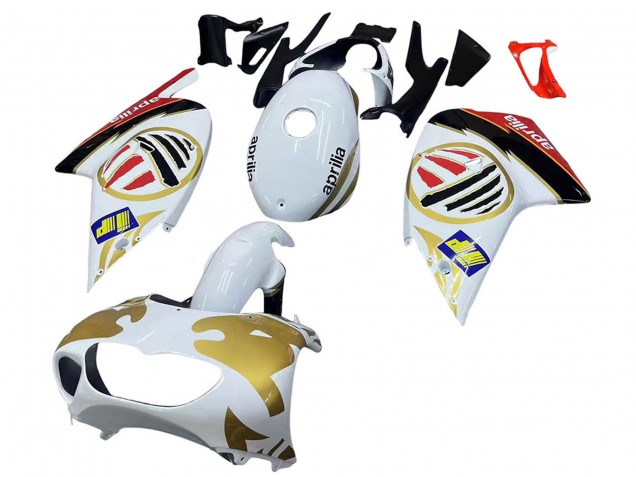 Aprilia RS125 Motorrad Verkleidung 2000-2005 - Weiss Gelb Rot