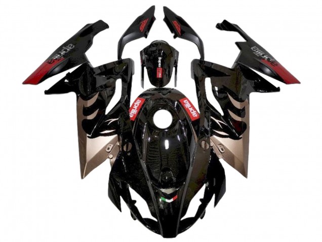 Aprilia RS125 Motorrad Verkleidung 2006-2011 - Glanzendes Schwarz Rot