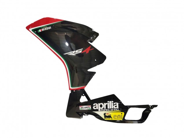 Aprilia RS4 50 125 Motorrad Verkleidung 2012-2018 - Weiss Rot Gelb Glanzendes Schwarz