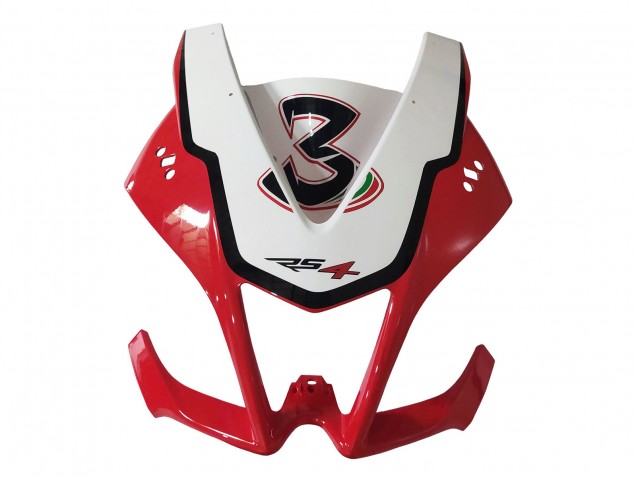 Aprilia RS4 50 125 Motorrad Verkleidung 2012-2018 - Weiss Rot Gelb Glanzendes Schwarz