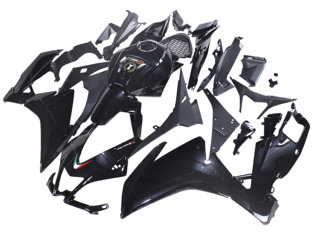 Aprilia RS4 50 125 Motorrad Verkleidung 2012-2018 - Glanzendes Schwarz