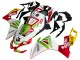 Aprilia RS4 50 125 Motorrad Verkleidung 2012-2018 - Weiss Rot Grun Gelb Alitalia
