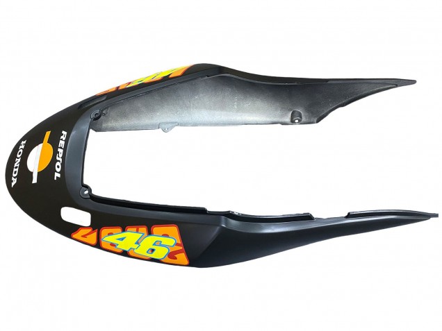 Honda CBR600 F4i Motorrad Verkleidung 2004-2007 - Matt Schwarz Orange Rossi