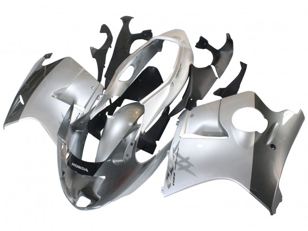 Honda CBR1100XX Blackbird Motorrad Verkleidung 1996-2007 - Silber Grau