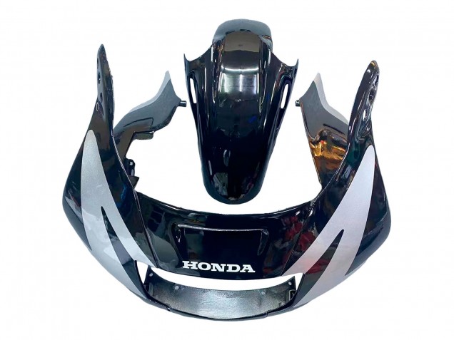 Honda CBR600 F2 Motorrad Verkleidung 1991-1994 - Silber Glanzendes Schwarz