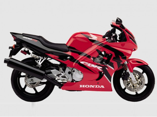 Honda CBR600 F3 Motorrad Verkleidung 1997-1998 - Rot Glanzendes Schwarz