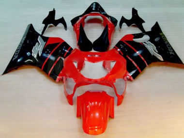 Honda CBR600 F4 Motorrad Verkleidung 1999-2000 - Rot Glanzendes Schwarz