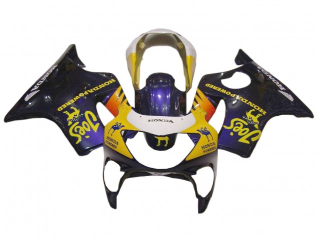 Honda CBR600 F4 Motorrad Verkleidung 1999-2000 - Weiss Gelb Glanzendes Schwarz Joes