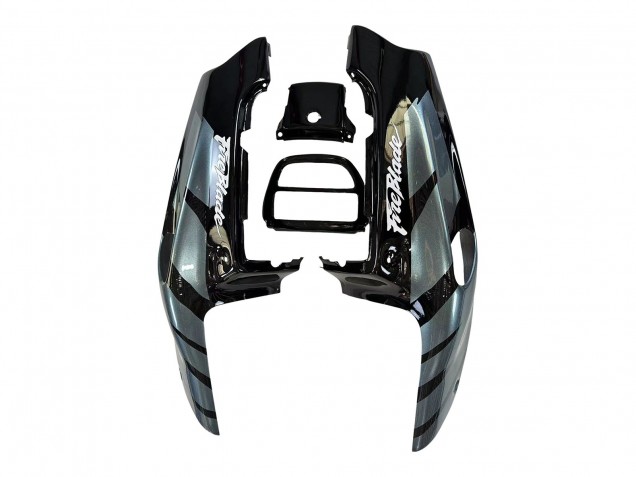 Honda CBR900RR 893 Motorrad Verkleidung 1992-1993 - Silber Glanzendes Schwarz