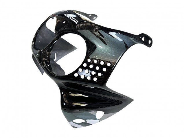 Honda CBR900RR 893 Motorrad Verkleidung 1992-1993 - Silber Glanzendes Schwarz