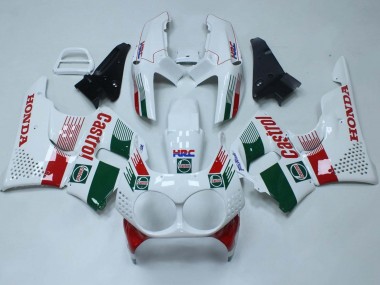 Honda CBR900RR 893 Motorrad Verkleidung 1992-1993 - Weiss Rot Grun Castrol HRC