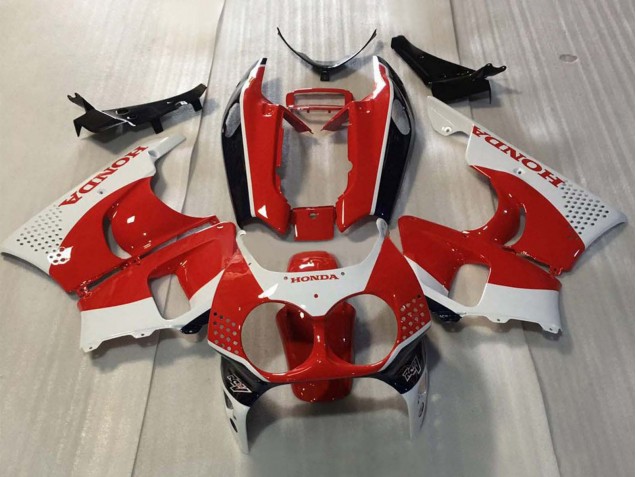 Honda CBR900RR 893 Motorrad Verkleidung 1992-1993 - Weiss Rot Glanzendes Schwarz