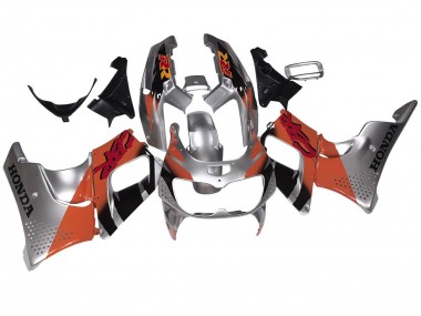 Honda CBR900RR 893 Motorrad Verkleidung 1994-1995 - Silber Orange Glanzendes Schwarz