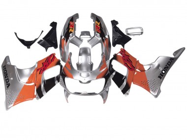 Honda CBR900RR 893 Motorrad Verkleidung 1994-1995 - Silber Orange Glanzendes Schwarz