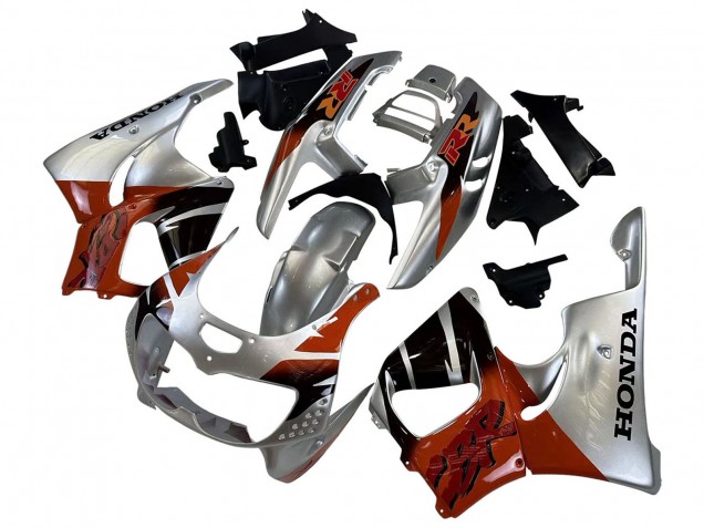 Honda CBR900RR 893 Motorrad Verkleidung 1996-1997 - Silber Rot Glanzendes Schwarz