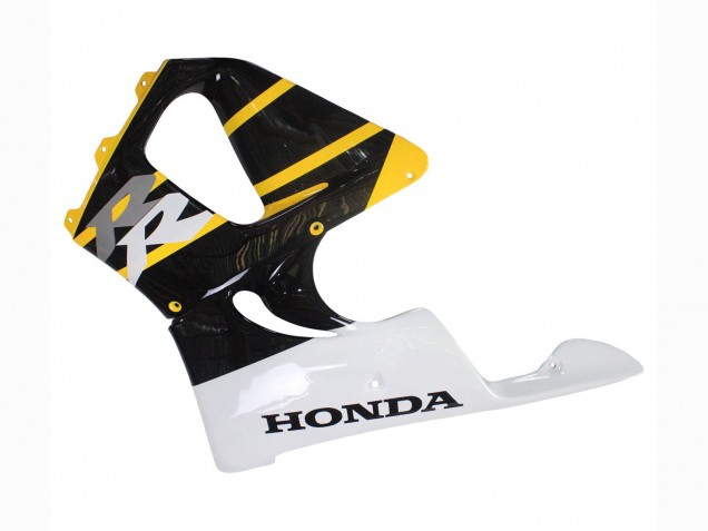 Honda CBR900RR 919 Motorrad Verkleidung 1998-1999 - Weiss Gelb Glanzendes Schwarz