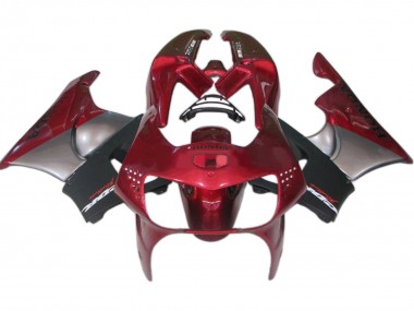 Honda CBR900RR 919 Motorrad Verkleidung 1998-1999 - Dunkel Rot Schwarz Grau