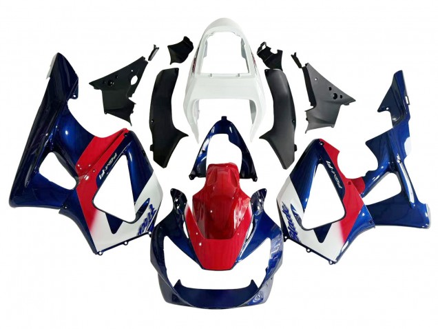 Honda CBR900RR 929 Motorrad Verkleidung 2000-2001 - Weiss Rot Blau