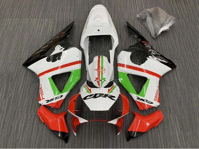 Honda CBR900RR 954 Motorrad Verkleidung 2002-2003 - Weiss Rot Grun Glanzendes Schwarz