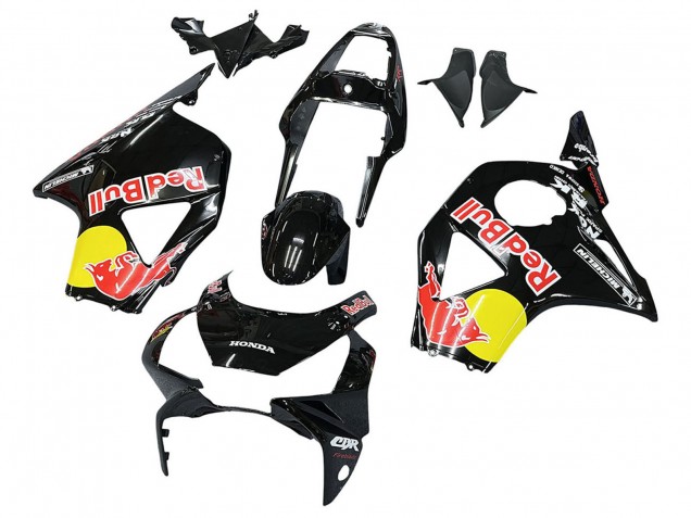 Honda CBR900RR 954 Motorrad Verkleidung 2002-2003 - Glanzendes Schwarz Gelb Red Bull Michelin