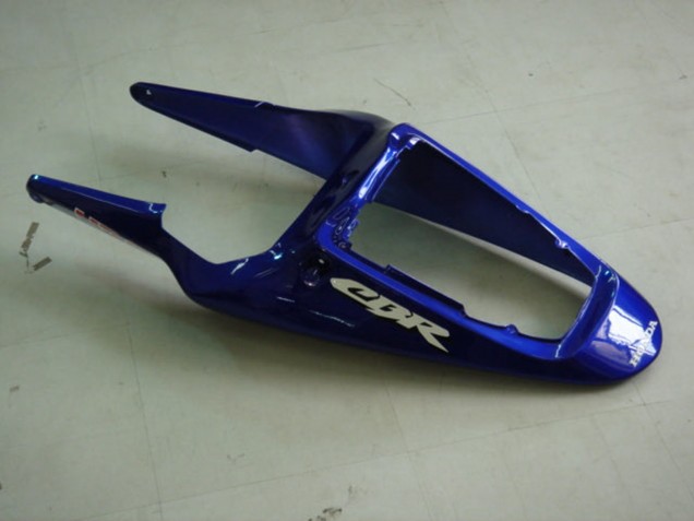 Honda CBR900RR 954 Motorrad Verkleidung 2002-2003 - Blau Gelb Glanzendes Schwarz Telefonica MoviStar Castrol
