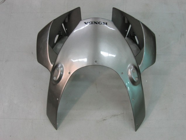 Honda CBR900RR 954 Motorrad Verkleidung 2002-2003 - Silber Glanzendes Schwarz