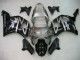 Honda CBR900RR 954 Motorrad Verkleidung 2002-2003 - Silber Glanzendes Schwarz