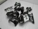 Kawasaki EX250 Motorrad Verkleidung 2008-2012 - Glanzendes Schwarz Weiss West