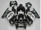 Kawasaki EX250 Motorrad Verkleidung 2008-2012 - Glanzendes Schwarz Weiss West