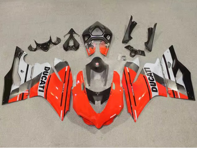 Ducati Panigale 899/1199 Motorrad Verkleidung 2011-2014 - Rot Grau Schwarz